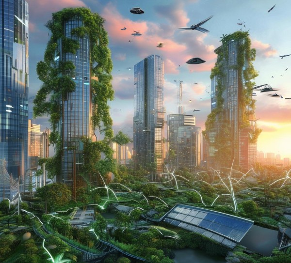 自然与科技，交融共生的未来，自然与科技交融共生的未来